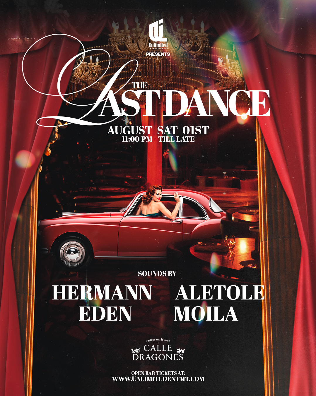 THE LAST DANCE OPEN BAR TICKET